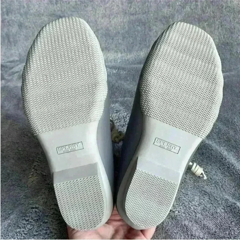 Sperry Saltwater Duck Booties in Grey Size 7 NIB